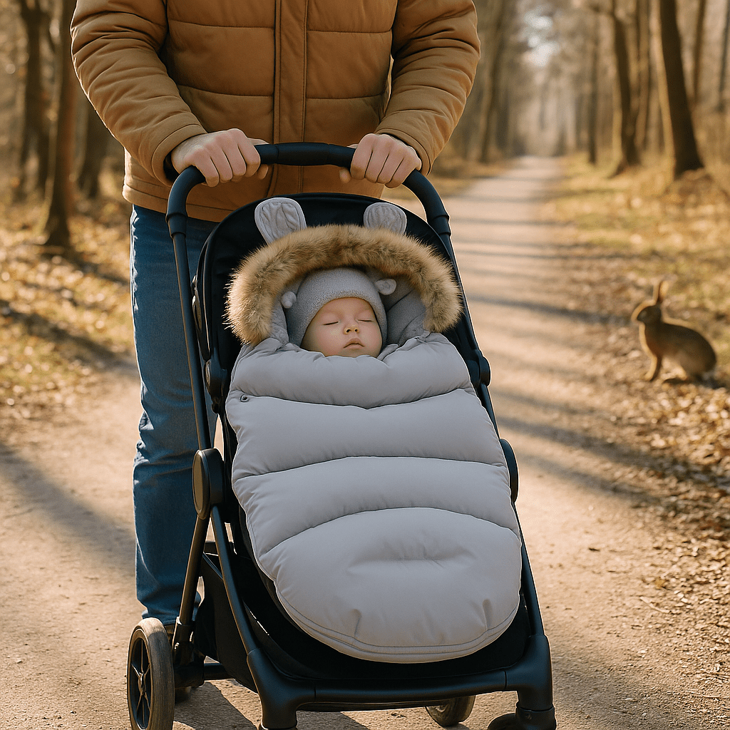 chancelière bébé cocon hivernal gris - Bébé Logis