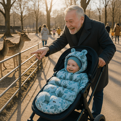 chanceliere pour poussette imprimé fleurs - Bébé Logis