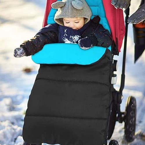 CHANCELIÈRE POUR POUSSETTE | Polyvalente bleu noir Bébé Logis
