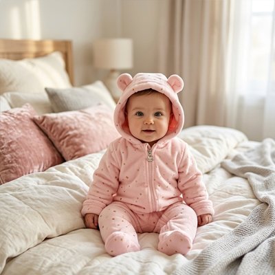 COMBINAISON BEBE FILLE | Petit Lapin Rose™ - Bébé Logis