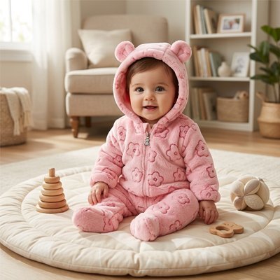 COMBINAISON BEBE FILLE | Petit Lapin Rose™ - Bébé Logis