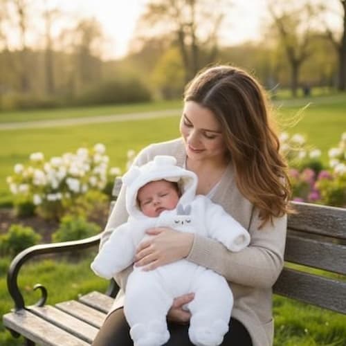 COMBINAISON BEBE | Little Bunny™ blanche Bébé Logis