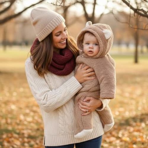 COMBINAISON HIVER POUR BEBE | Mini Ourson™ sérénité marron Bébé Logis