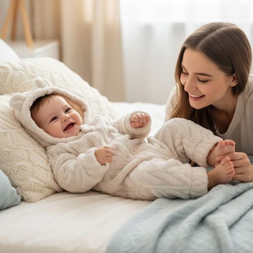 COMBINAISON HIVER POUR BEBE | UltraCozy™ douceur blanc Bébé Logis