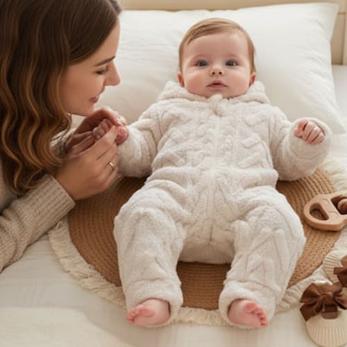 COMBINAISON HIVER POUR BEBE | UltraCozy™ polyvalence blanc Bébé Logis