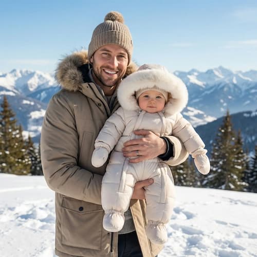 COMBINAISON SKI BEBE | Nordic Little™ blanc Bébé Logis