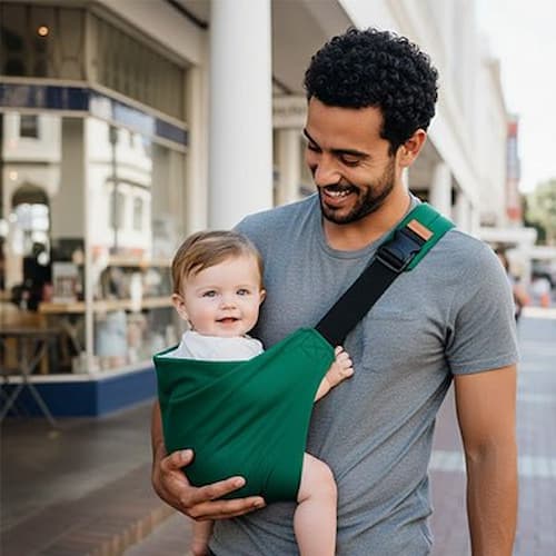 ECHARPE DE PORTAGE | KariBaby™ vert Bébé Logis
