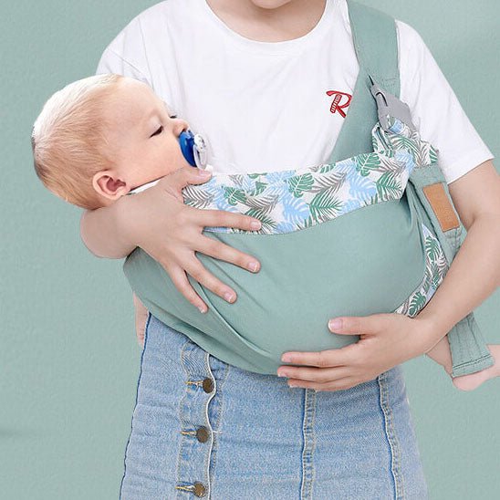 echarpe de portage bebe BabyCuddle menthe - Bébé Logis