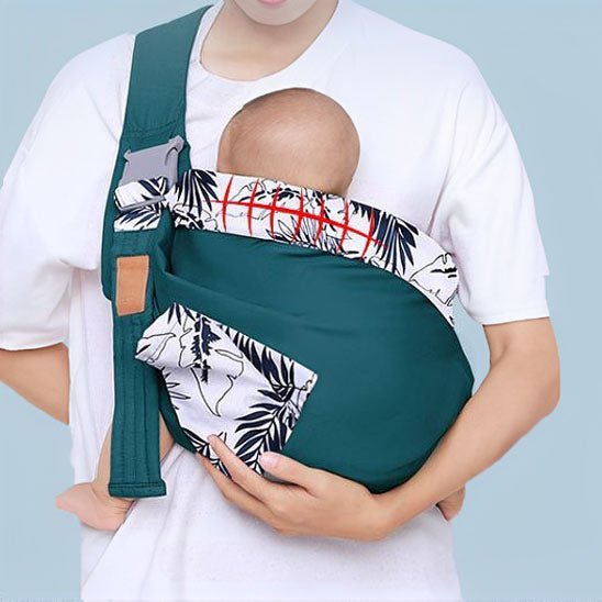 echarpe de portage bebe BabyCuddle position M - Bébé Logis