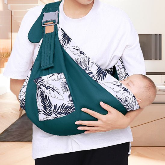 echarpe de portage bebe BabyCuddle vert - Bébé Logis