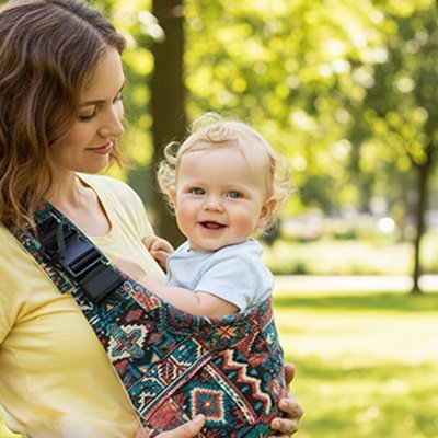 ECHARPE DE PORTAGE BEBE | Ethni’Portage™ moments sans stress - Bébé Logis