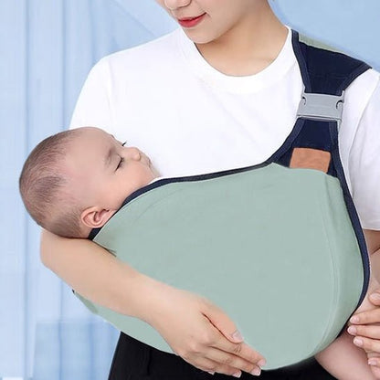 écharpe de portage bébé multifonction vert - Bébé Logis