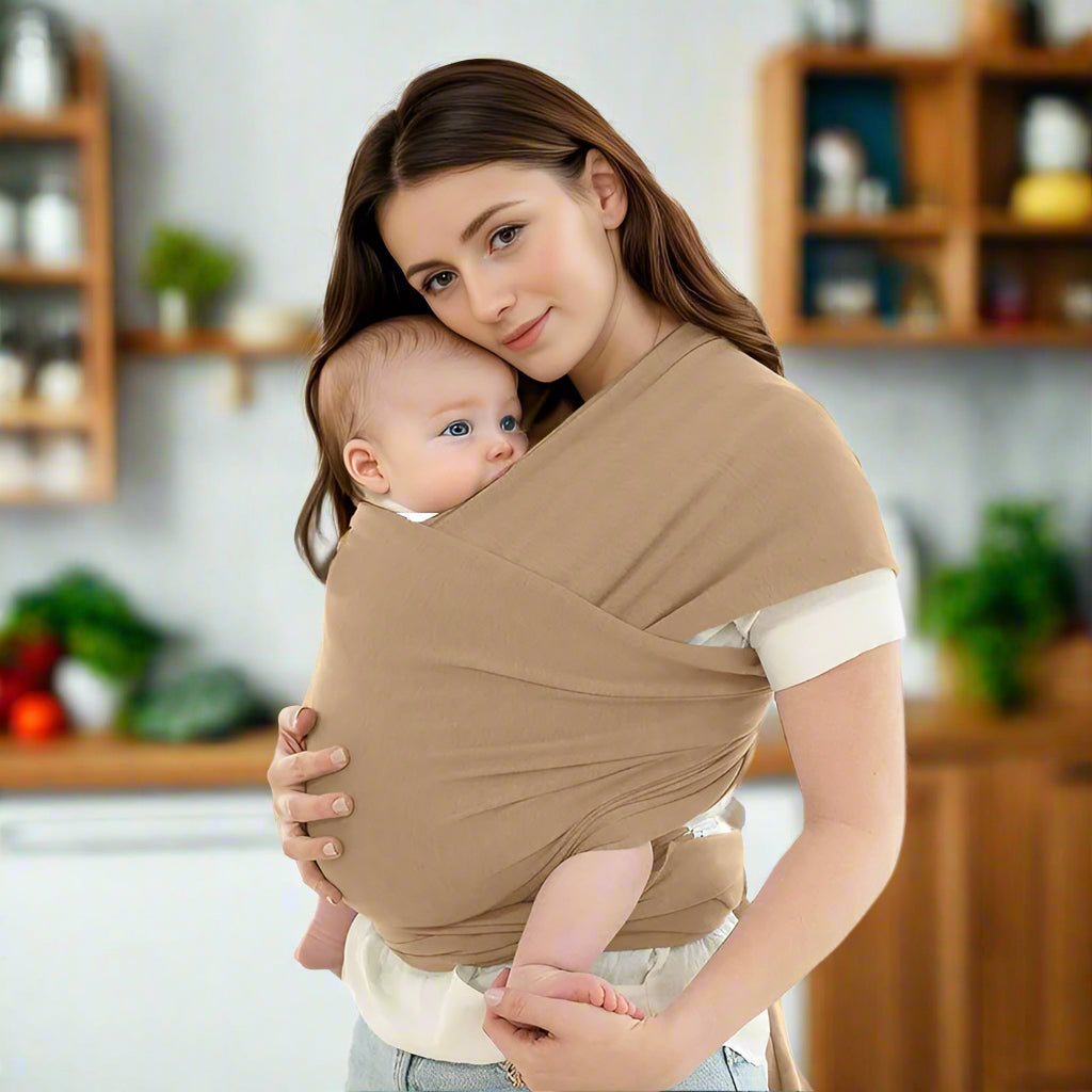 echarpe de portage bebe universelle marron - Bébé Logis