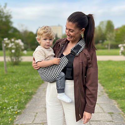 ECHARPE DE PORTAGE | Cocooning Ergonomique damier - Bébé Logis