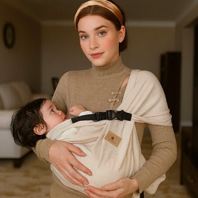 echarpe de portage ergonomique babytravel allongé - Bébé Logis