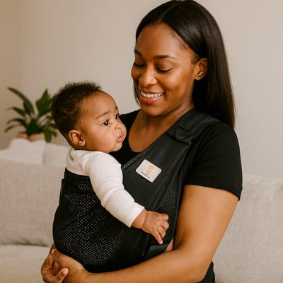 ECHARPE DE PORTAGE ERGONOMIQUE | Babytravel noir - Bébé Logis