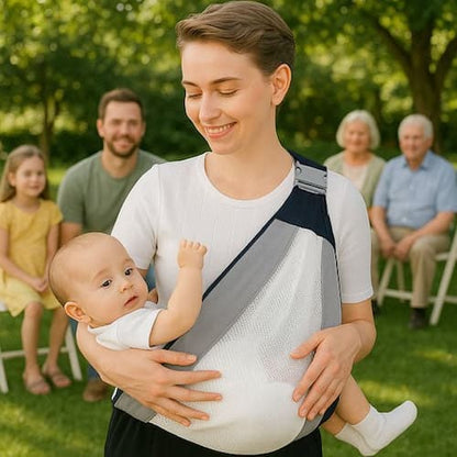 ECHARPE DE PORTAGE | Respirant famille heureuse Bébé Logis