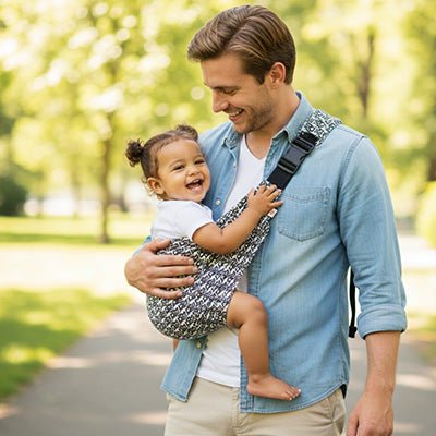 ECHARPE DE PORTAGE | Tiss’Câlin™ noir - Bébé Logis