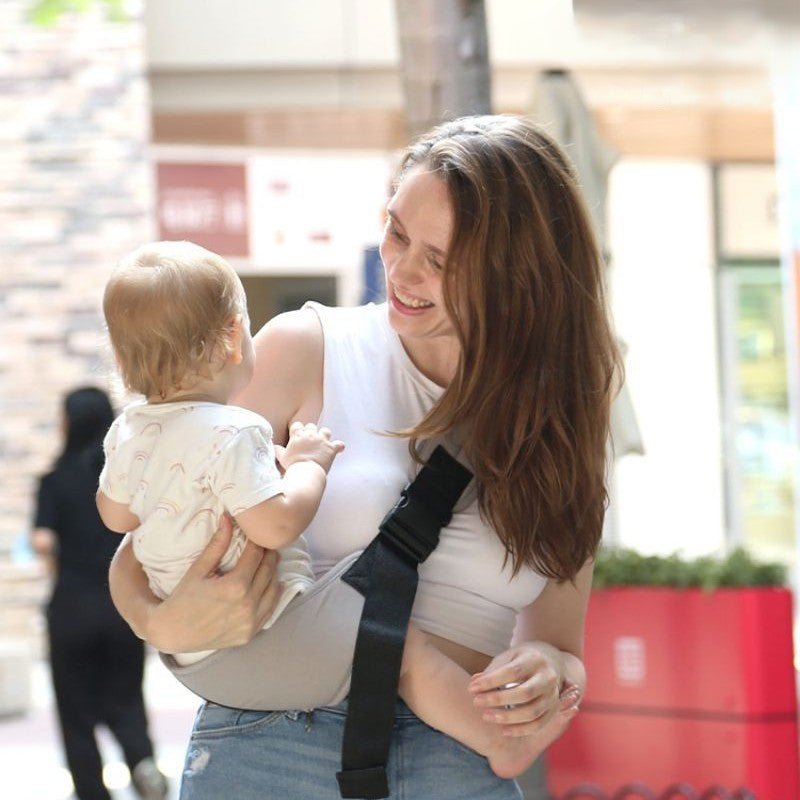 echarpe portage bebe transporteur gris - Bébé Logis