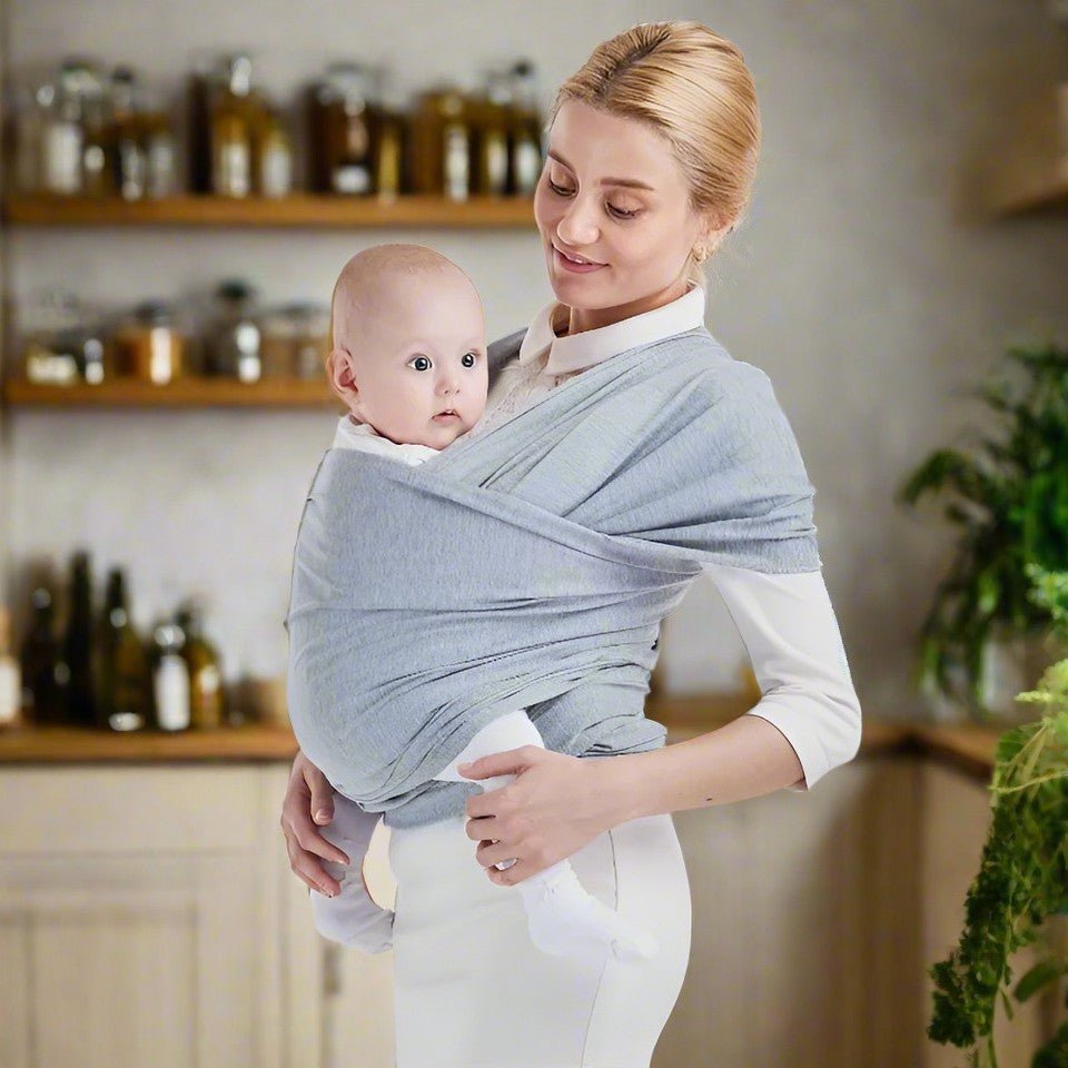 echarpe porte bebe cocon gris - Bébé Logis