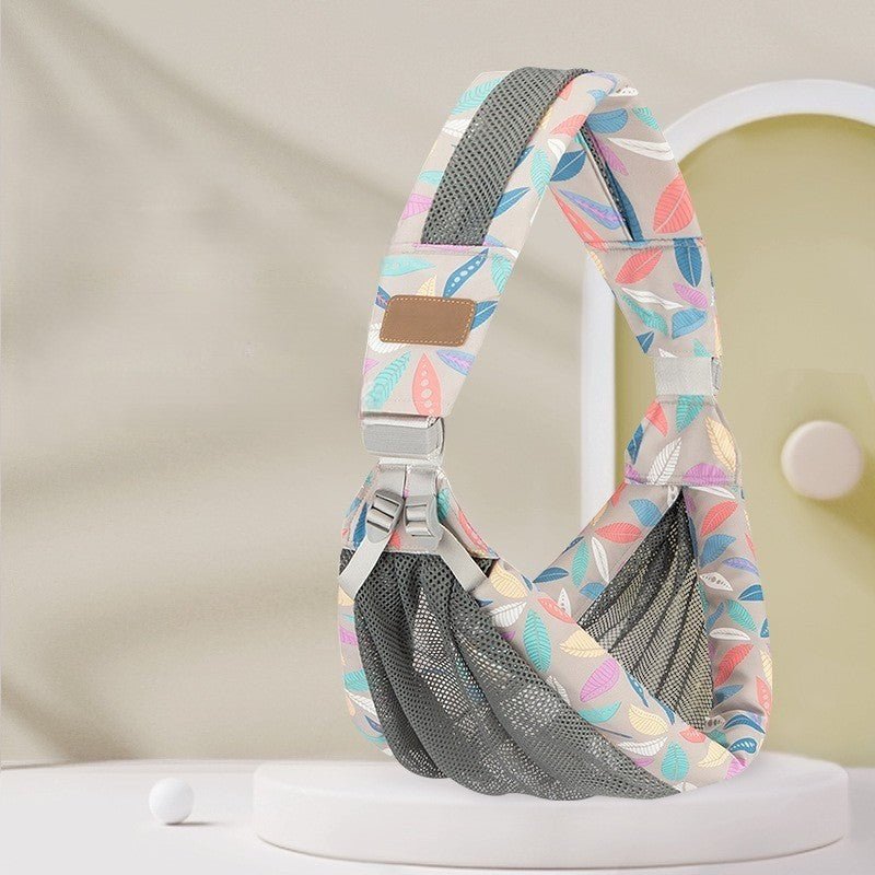 portage bebe echarpe ergonomique feuilles - Bébé Logis