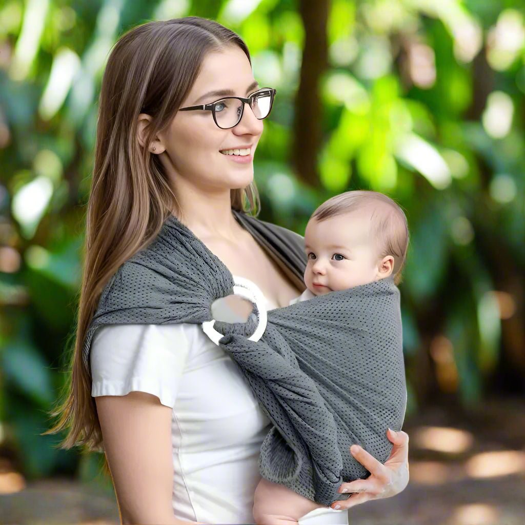 portage echarpe bebe maille respirante lien émotionnel - Bébé Logis