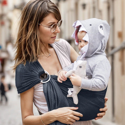 portage echarpe bebe maille respirante soutien - Bébé Logis