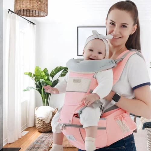 PORTE BEBE | Ergonomique rose Bébé Logis