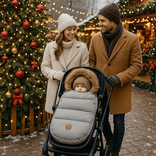 POUSSETTE CHANCELIERE | Hiver gris Bébé Logis