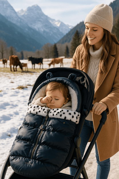 poussette chancelière nouveau né bleu marine - Bébé Logis