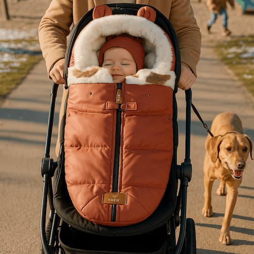 POUSSETTE CHANCELIERE | Nouveau Né rouge clair Bébé Logis