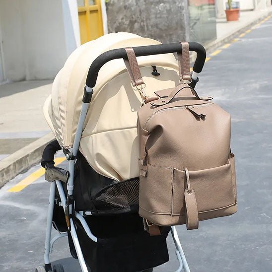 LÄSSIG Sac à Dos Pour Change Bébé Tender Backpack Camel - Pratique Et Stylé