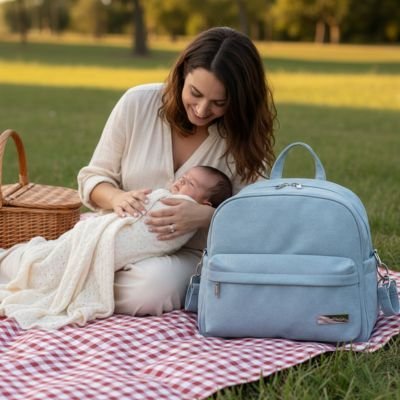 SAC A LANGER A DOS | Go Baby™ bleu - Bébé Logis