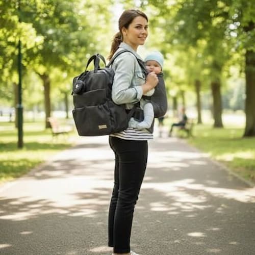 SAC A LANGER A DOS | SilverStar™ noir Bébé Logis