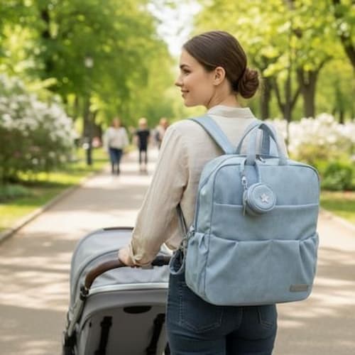 SAC A LANGER A DOS | SilverStar™ bleu clair Bébé Logis