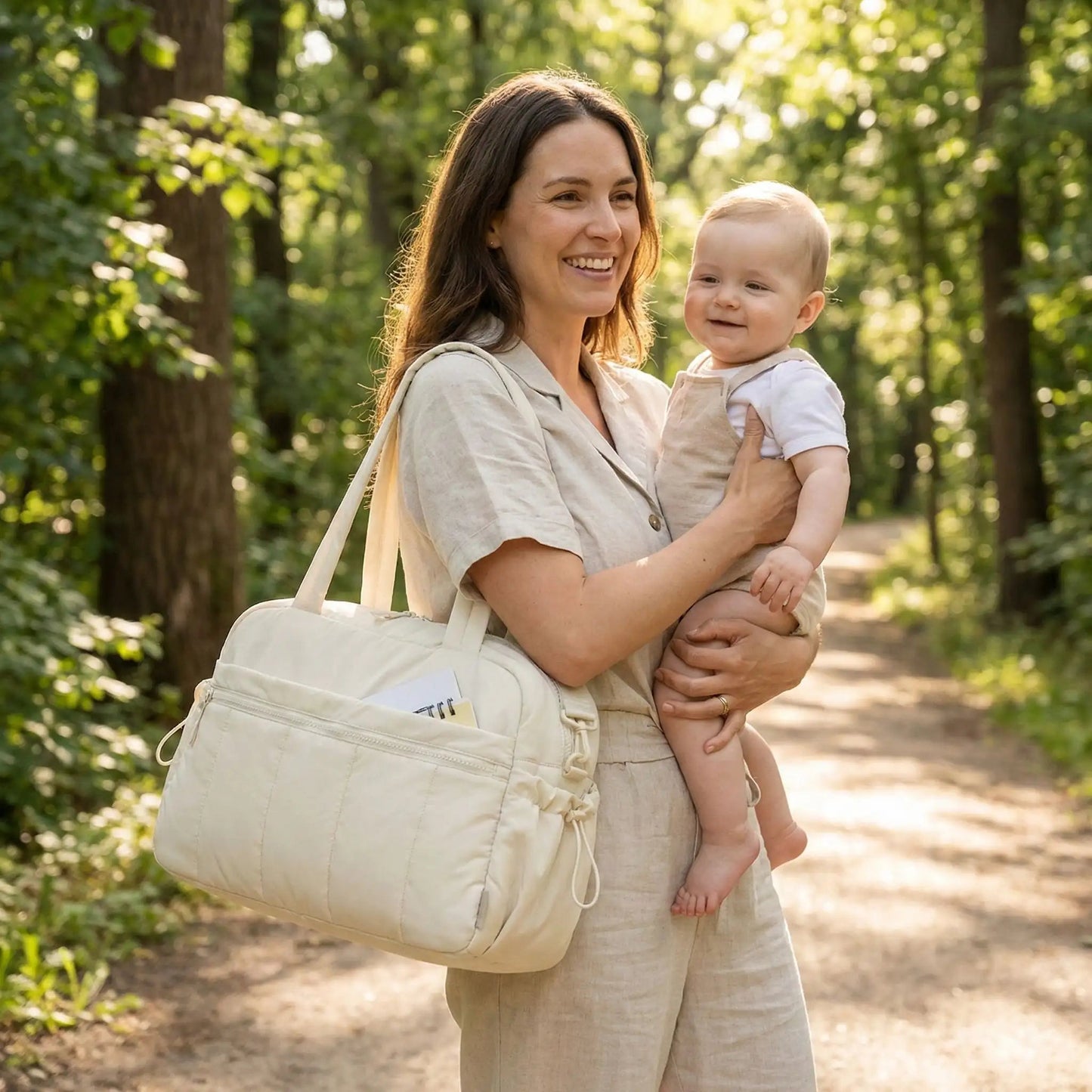 sac a langer BabyTravel beige - Bébé Logis