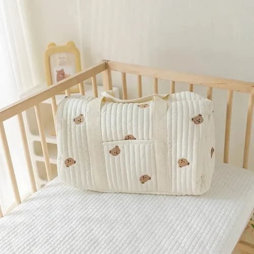 SAC A LANGER BEBE | Brodé ours Bébé Logis