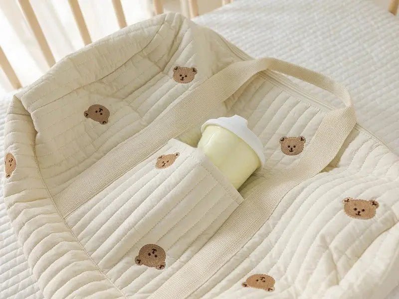 sac a langer bebe brodé poches - Bébé Logis