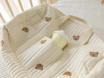 sac a langer bebe brodé poches - Bébé Logis