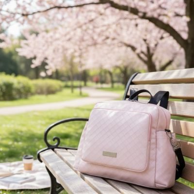 sac a langer bebe Matelassé Élégant rose - Bébé Logis