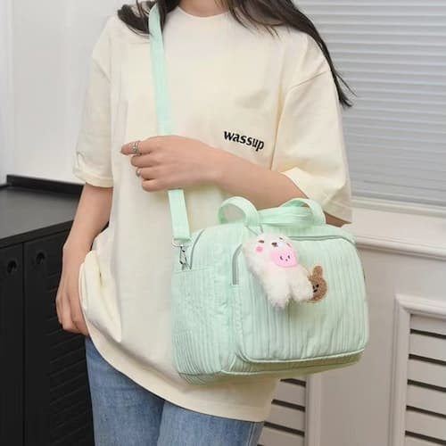 SAC A LANGER BEBE | Ours vert pastel Bébé Logis