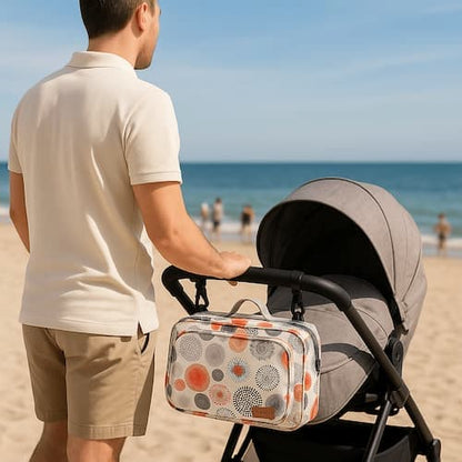 SAC A LANGER BEBE | Poussette motifs ronds Bébé Logis
