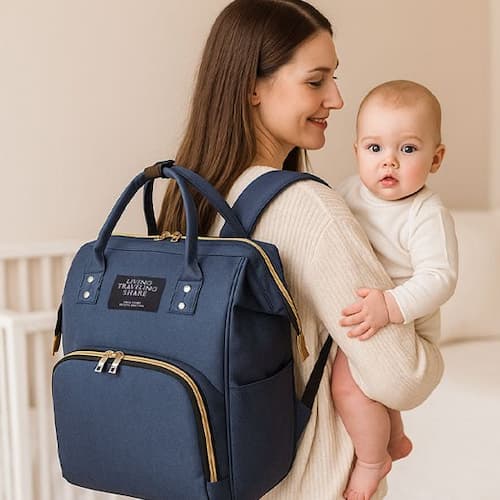 SAC A LANGER MULTIFONCTION | BabyChic™ bleu marine Bébé Logis