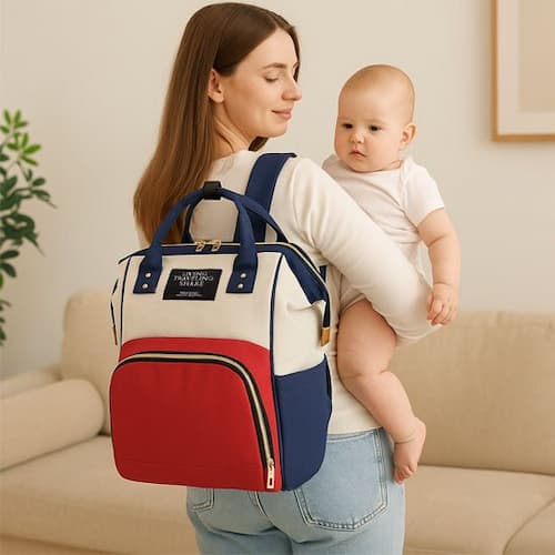 SAC A LANGER MULTIFONCTION | BabyChic™ tricolore Bébé Logis