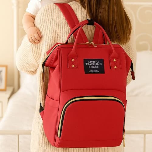 SAC A LANGER MULTIFONCTION | BabyChic™ rouge Bébé Logis