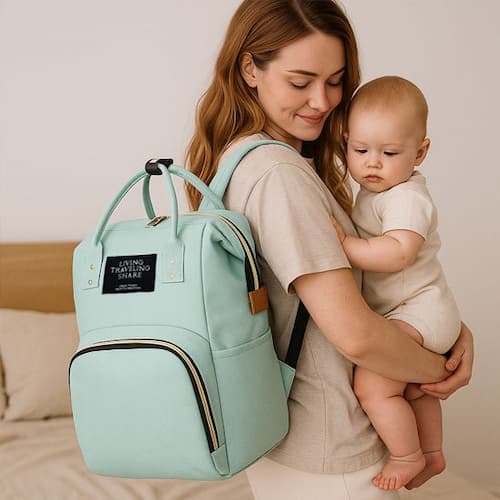 SAC A LANGER MULTIFONCTION | BabyChic™ vert pastel Bébé Logis