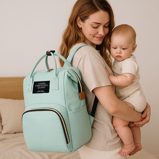 sac a langer multifonction babychic vert - Bébé Logis