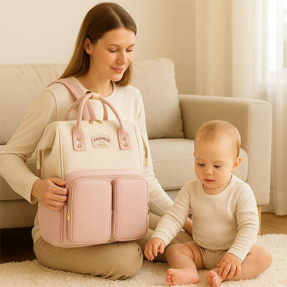 sac a langer multifonction babyorganize rose - Bébé Logis