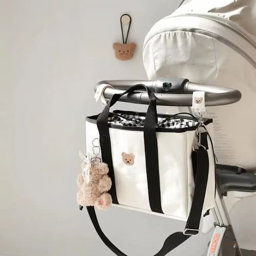 SAC A LANGER NOIR | Polyvalent attaches poussette Bébé Logis