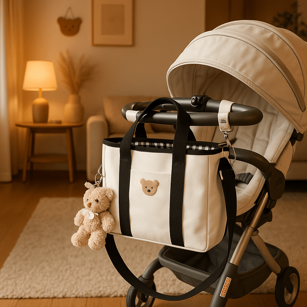 sac a langer noir polyvalent pratique - Bébé Logis